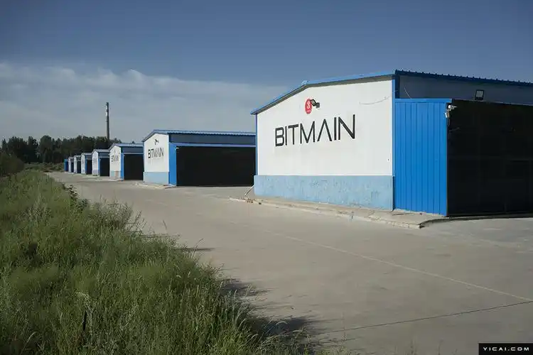 A vast mining farm, with rows of servers blinking, reflects the large-scale operations common in modern cryptocurrency mining.