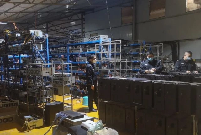 A powerful Bitcoin mining rig set up in a well-configured network