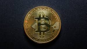 A graph showing the fluctuating price of Bitcoin.